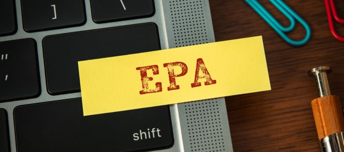 EPA Logo on a Laptop